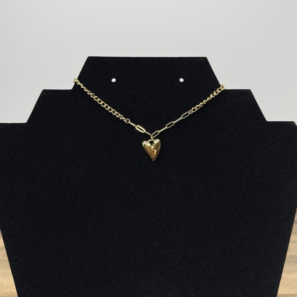 SLIDE JEWELRY 18K Gold Plated Heart Bracelet‎ Adjustable With Zirconia